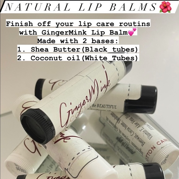 Other - GingerMink Natural Lip Balm